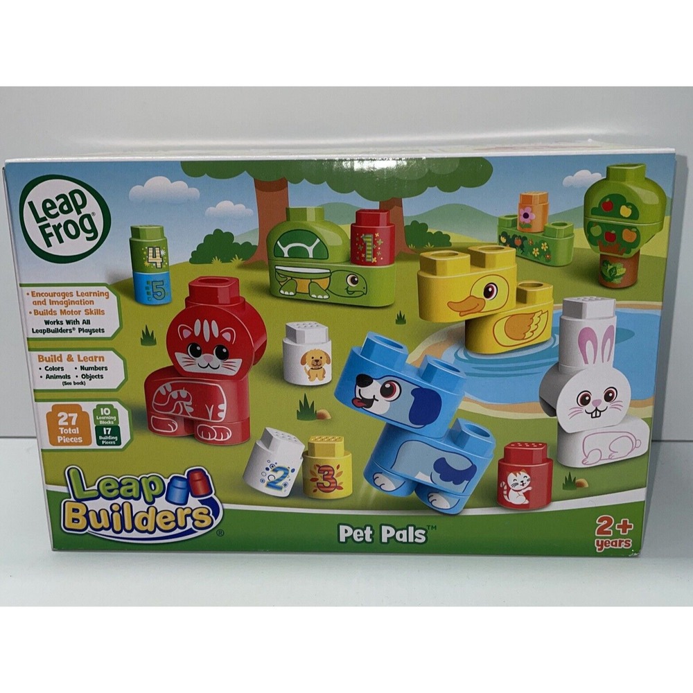 Leap Frog-Leap Builders Pet Pals Learning Blocks 27 Pieces